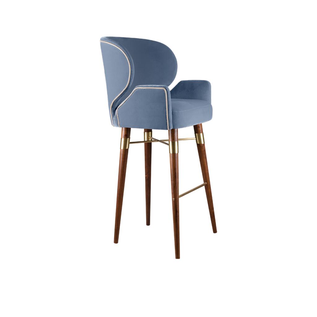 Louis I Bar Chair by the Glamorous Ottiu | Beyond Upholstery