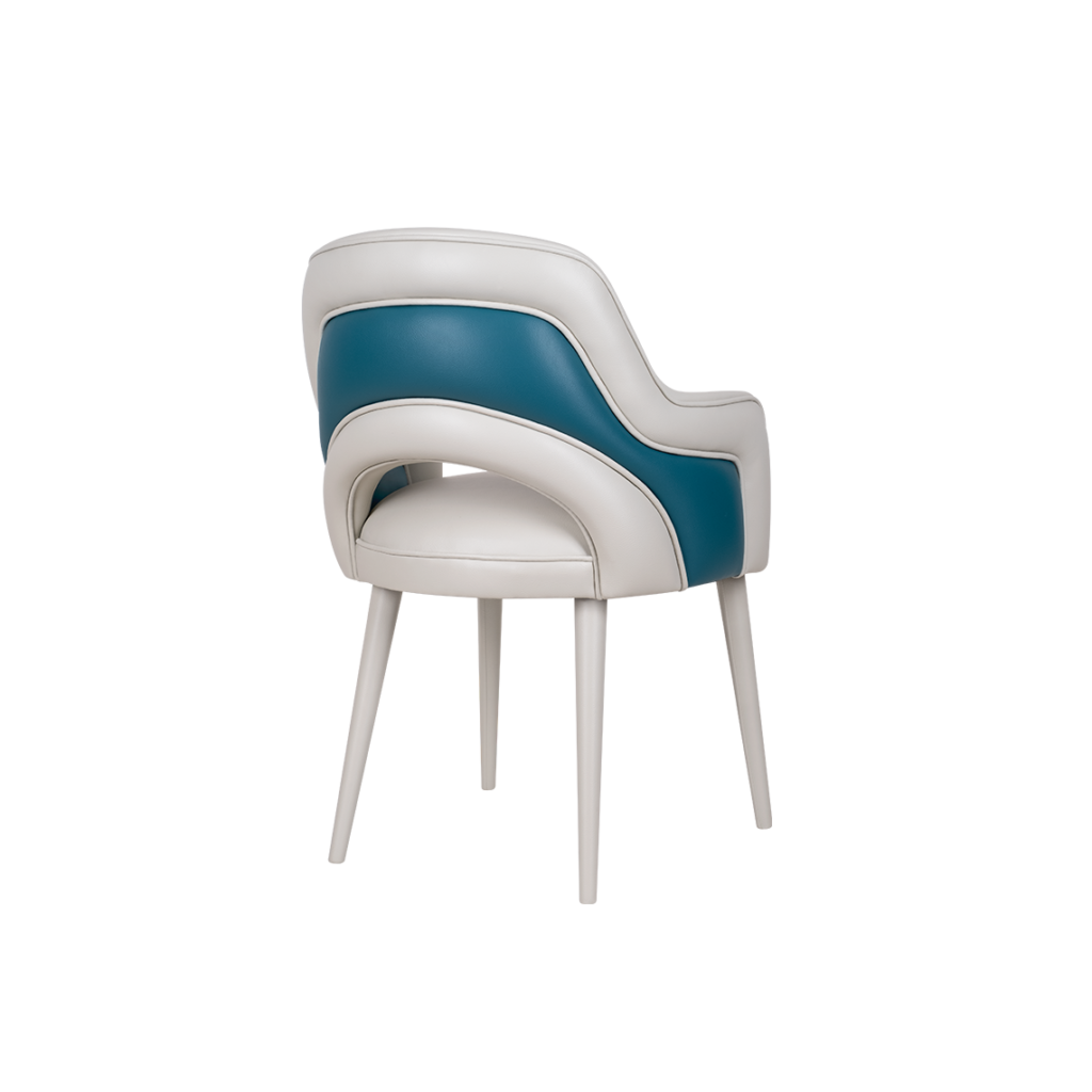 Traditional dining chair - LOUIS - Ottiu - fabric / walnut base /  upholstered