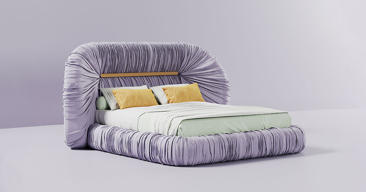 Tammi Bed By The Glamorous Ottiu Beyond Upholstery