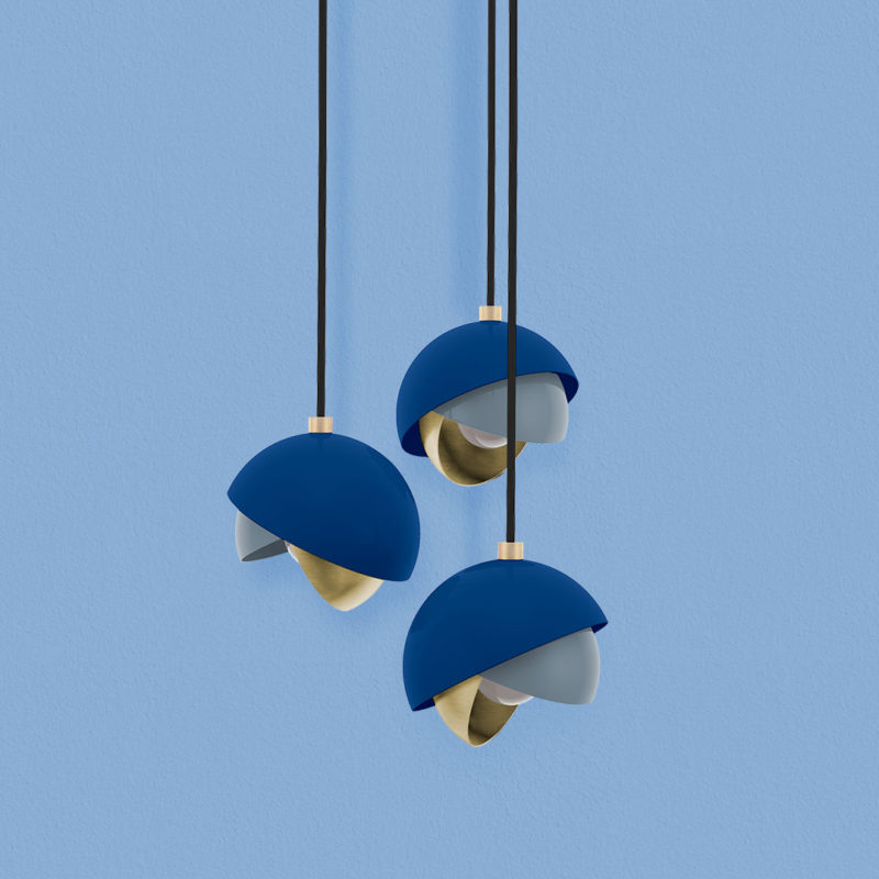 Interior Design Trends 2020 : Mandevilla III Pendant Lamp designed by Creativemary featuring Classic Blue