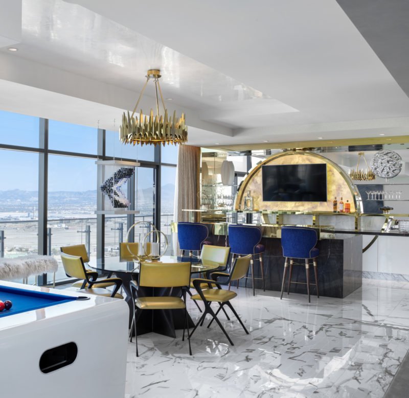 Cosmopolitan Hotel - Las Vegas, USA with Louis Bar Chair by Ottiu