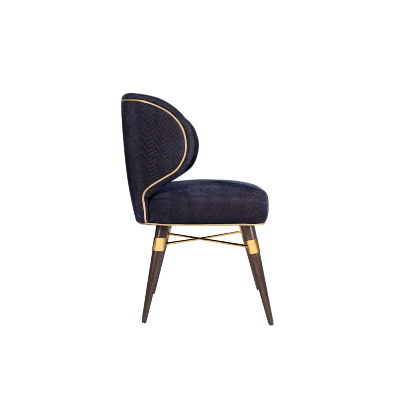 Louis Dining Chair by the Glamorous Ottiu Beyond Upholstery