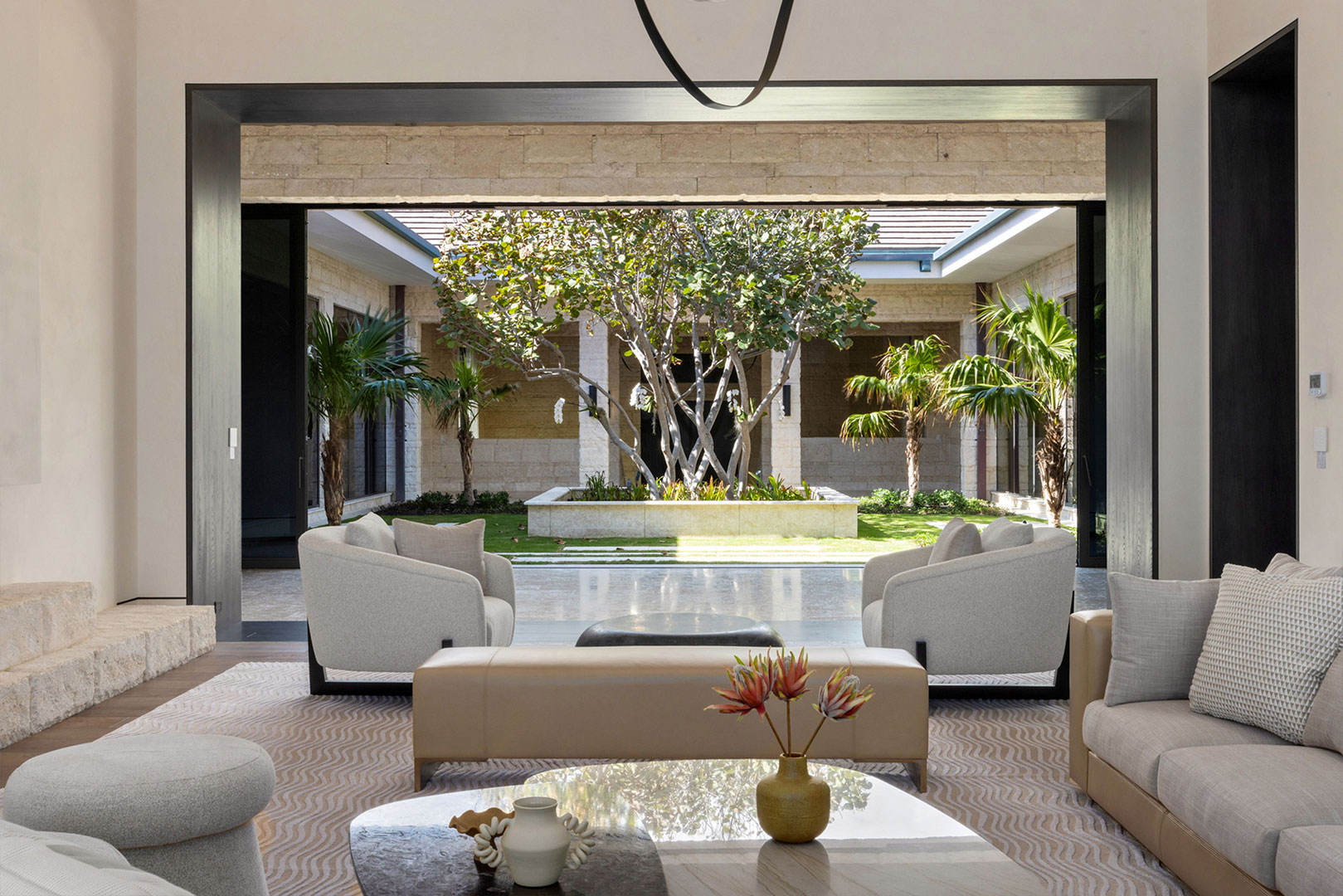 Manalapan Ocean Front House living room