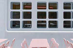 Ottiu Beyond Upholstery Masquespacio waffle house outside