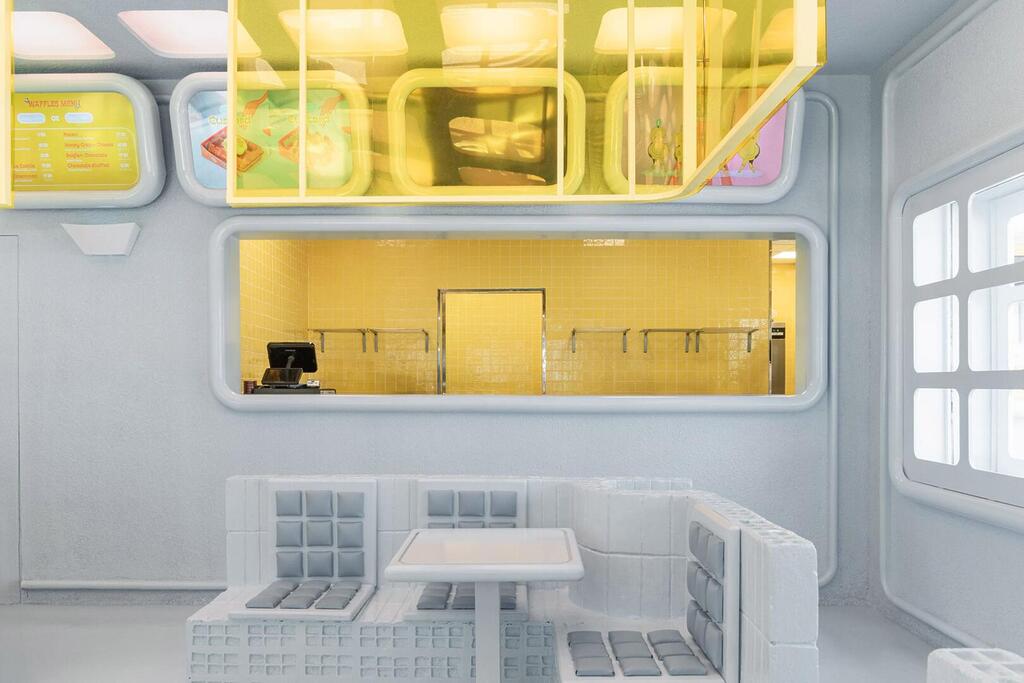 Ottiu Beyond Upholstery masquespacio waffle house interior design