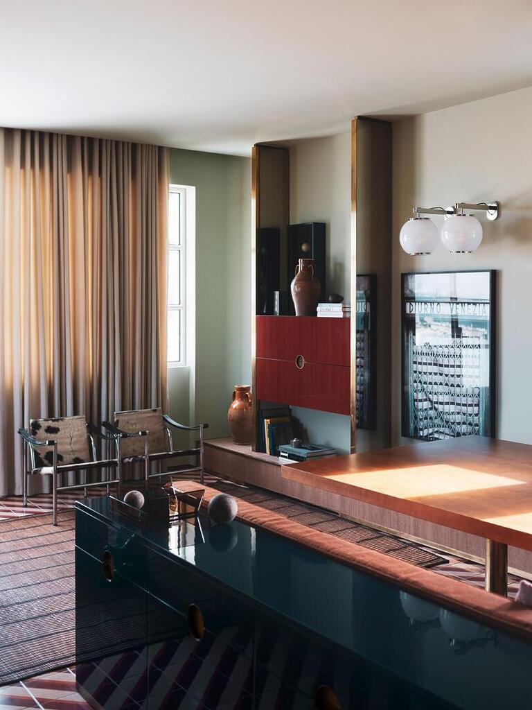 Saint Tropez apartment by Dimore Studio living room