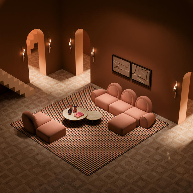 Ottiu's Simone modular sofas never get boring, so stylish as functional, allowing you to create a seating arrangement that suits specific needs and preferences.